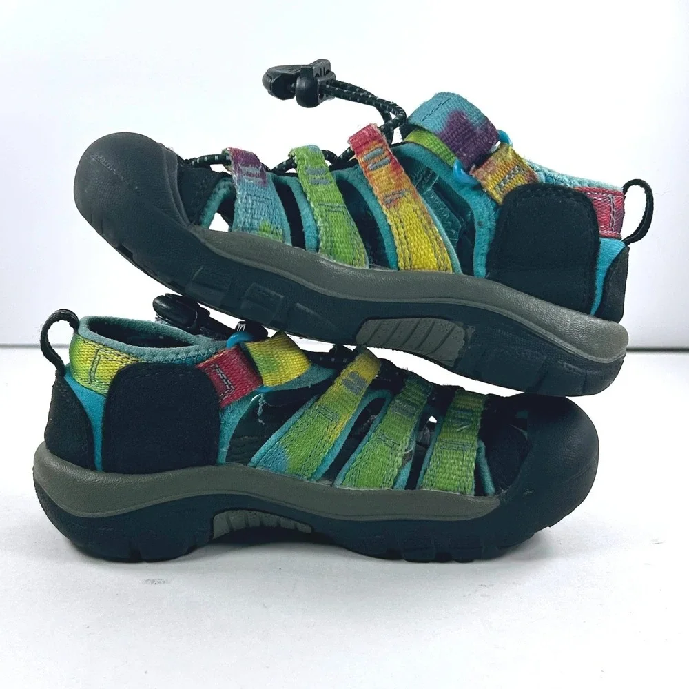 Keen Newport H2 Kids 10 Rainbow Tie Dye Water Sandals 1018447